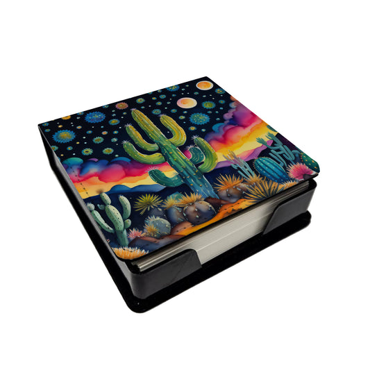 Buy this Queen of the Night Cactus in Color PU Leather Note Paper Holder