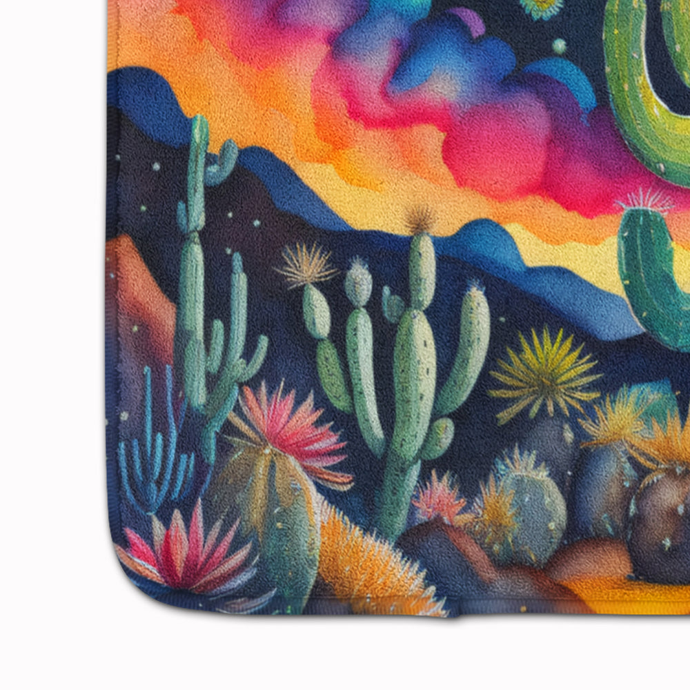 Queen of the Night Cactus in Color Memory Foam Kitchen Mat