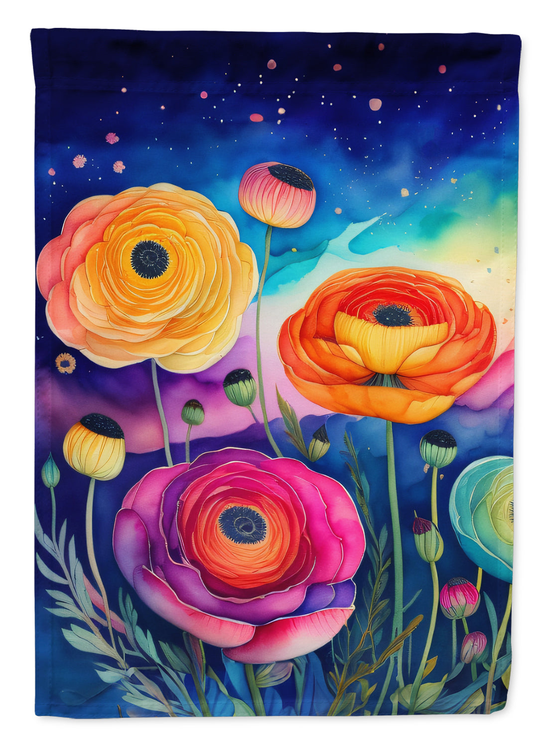 Buy this Ranunculus in Color House Flag