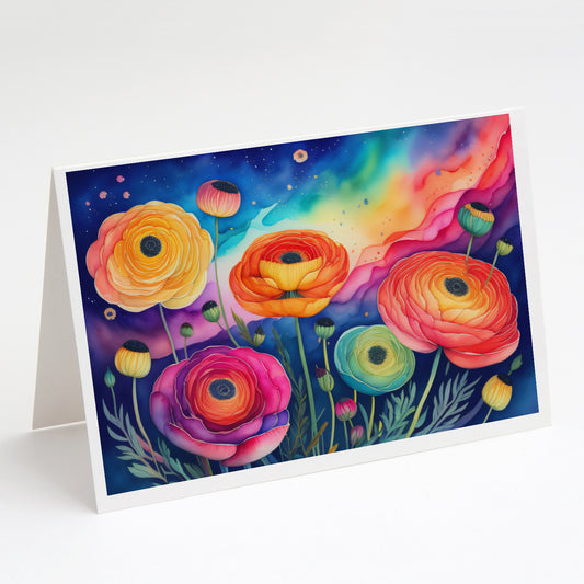 Buy this Ranunculus in Color Greeting Cards Pack of 8