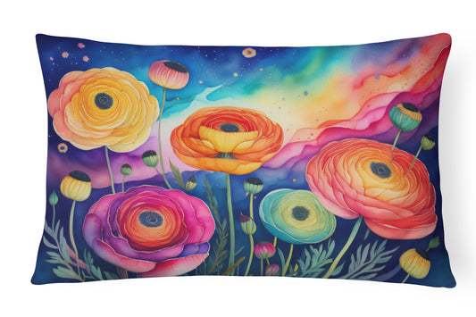 Buy this Ranunculus in Color Throw Pillow