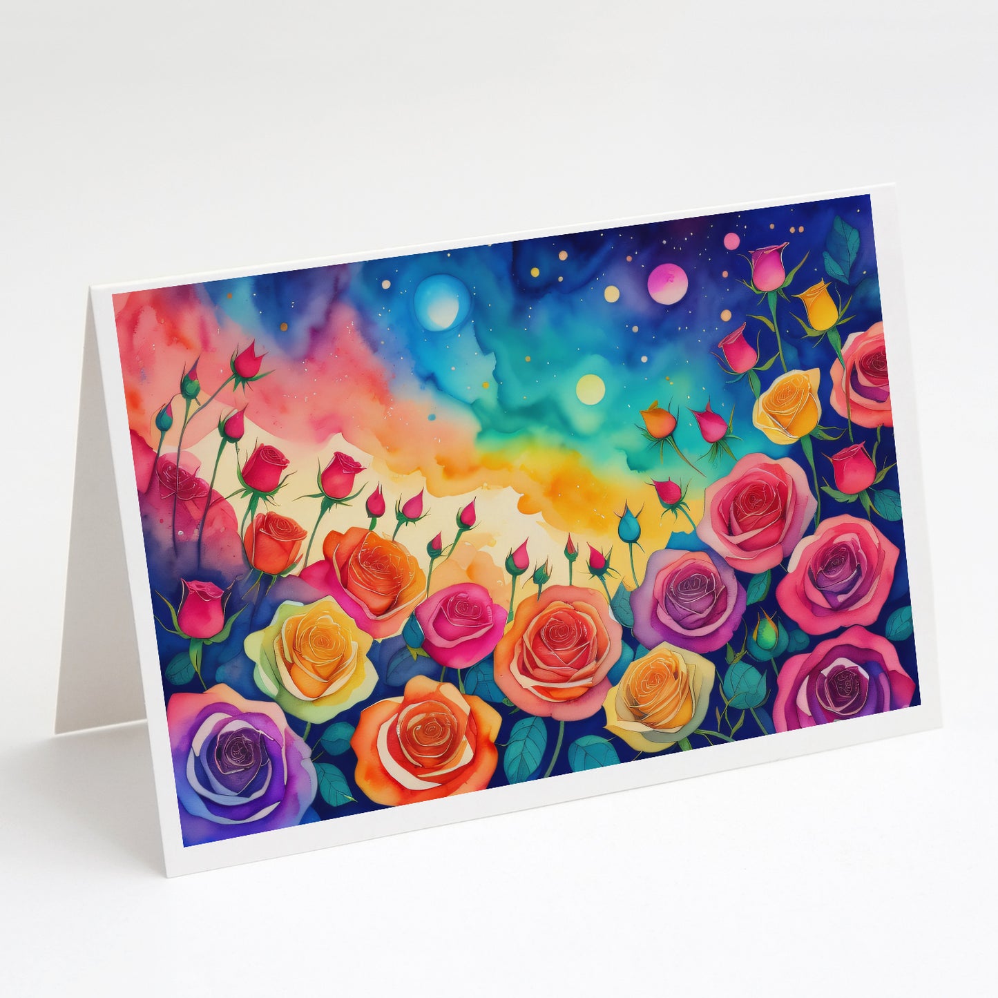 Buy this Roses in Color Greeting Cards Pack of 8