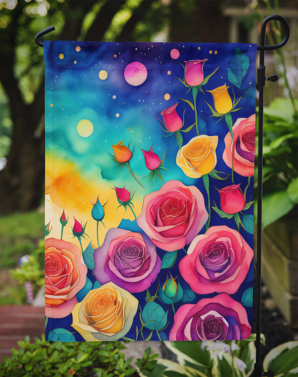 Roses in Color Garden Flag