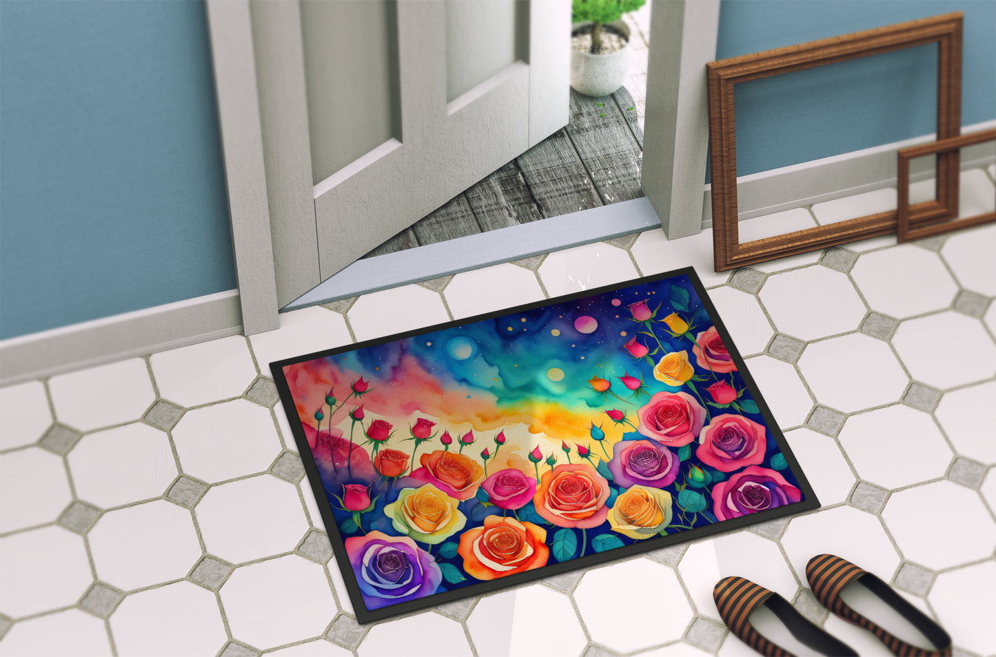 Roses in Color Doormat