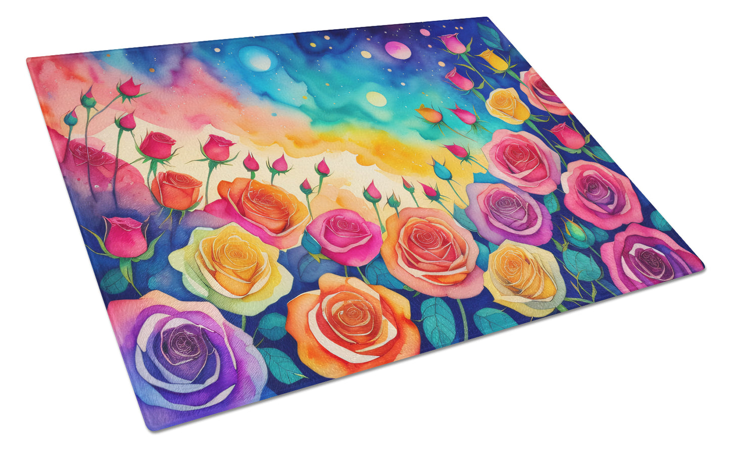 Buy this Roses in Color Glass Cutting Board