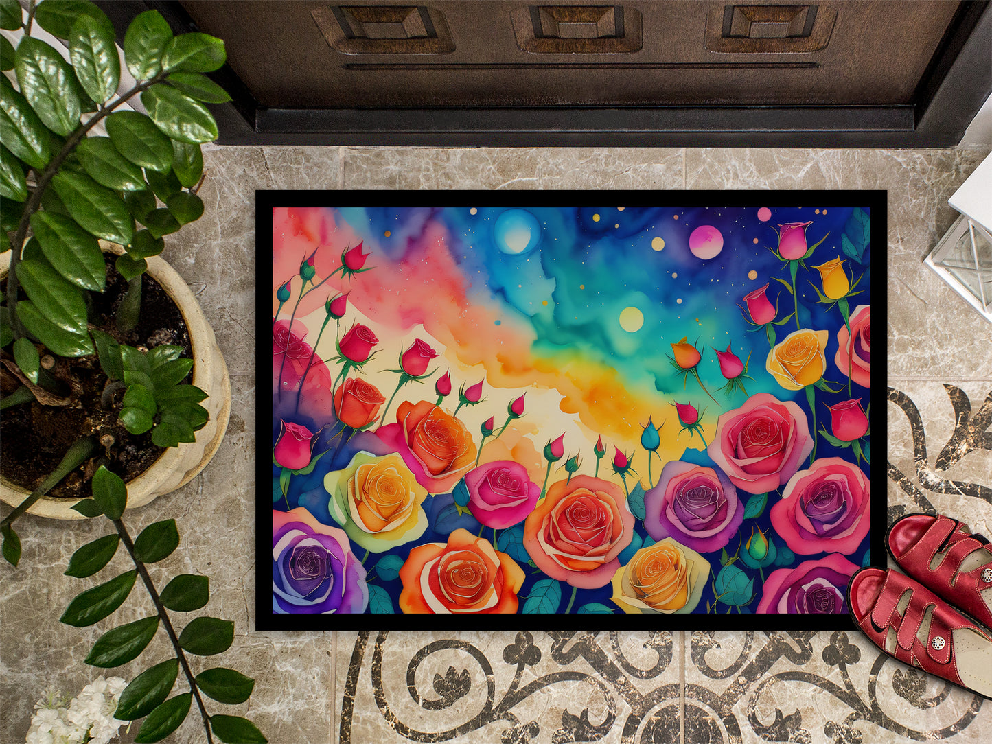 Roses in Color Doormat