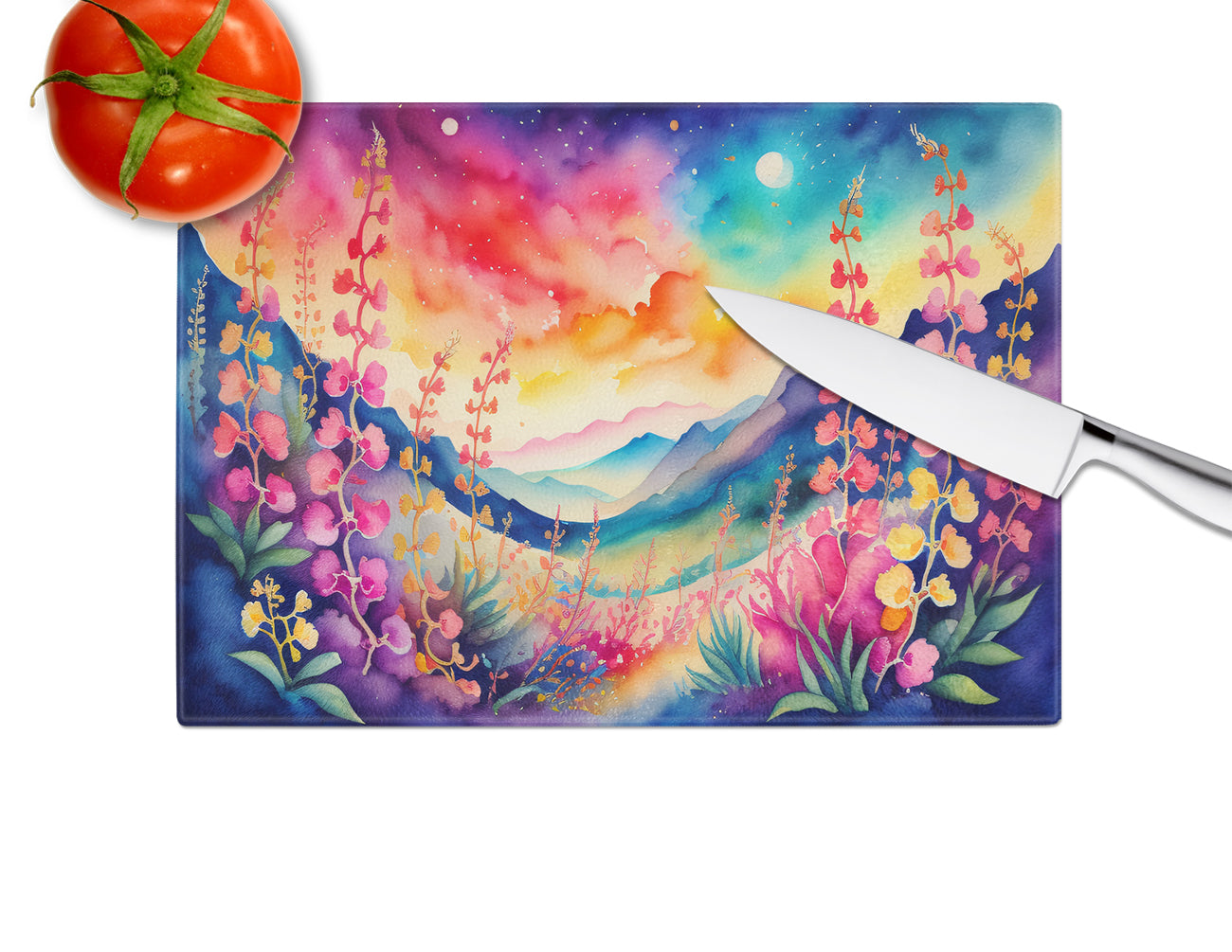 Snapdragon in Color Glass Cutting Board