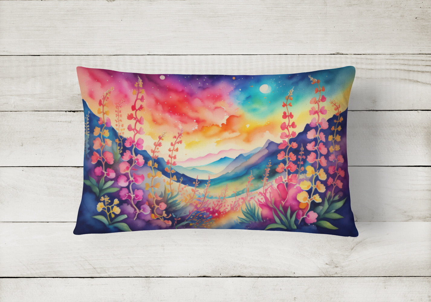 Snapdragon in Color Throw Pillow