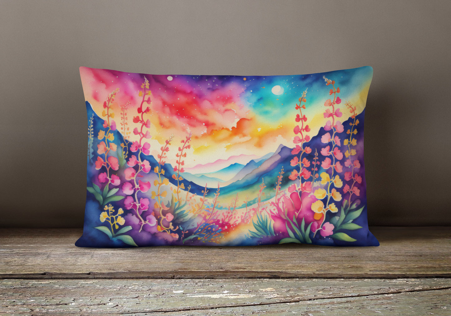 Snapdragon in Color Throw Pillow