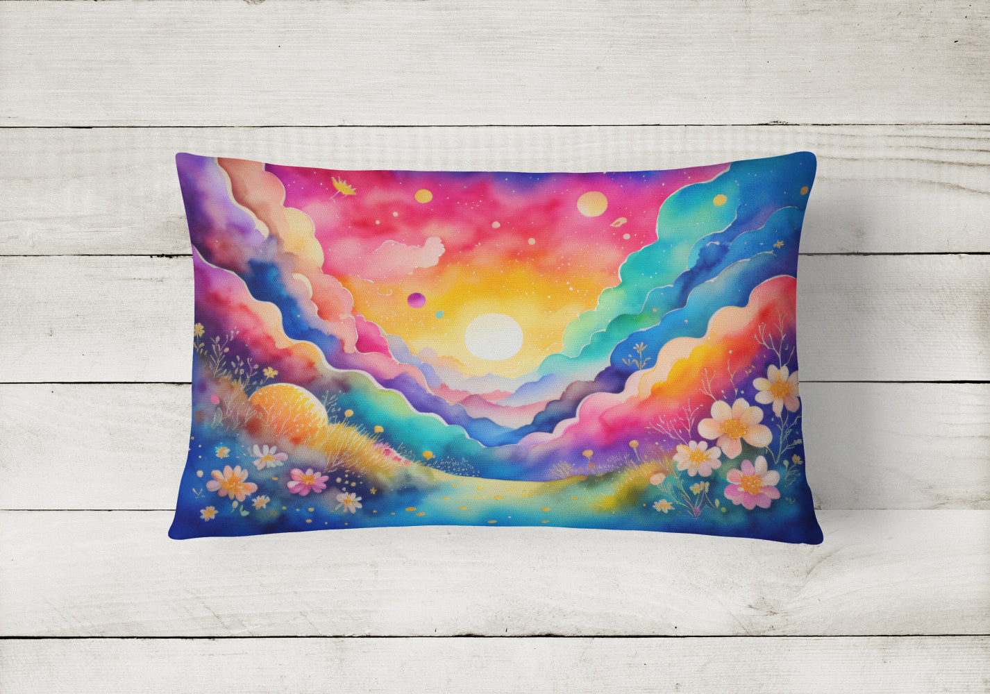 Stock, or Gillyflower in Color Throw Pillow