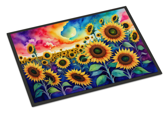 Buy this Sunflowers in Color Doormat