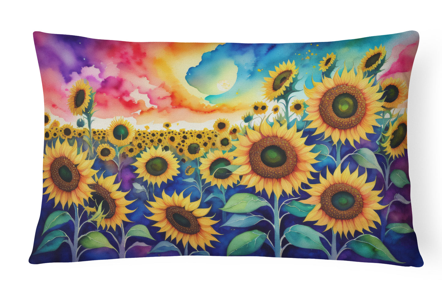 Buy this Sunflowers in Color Throw Pillow