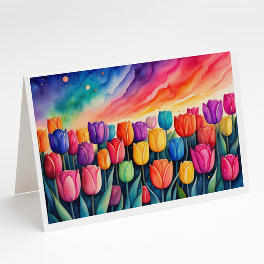 Buy this Tulips in Color Greeting Cards Pack of 8