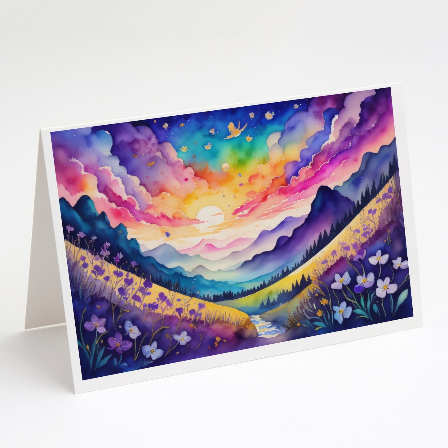 Buy this Violets in Color Greeting Cards Pack of 8