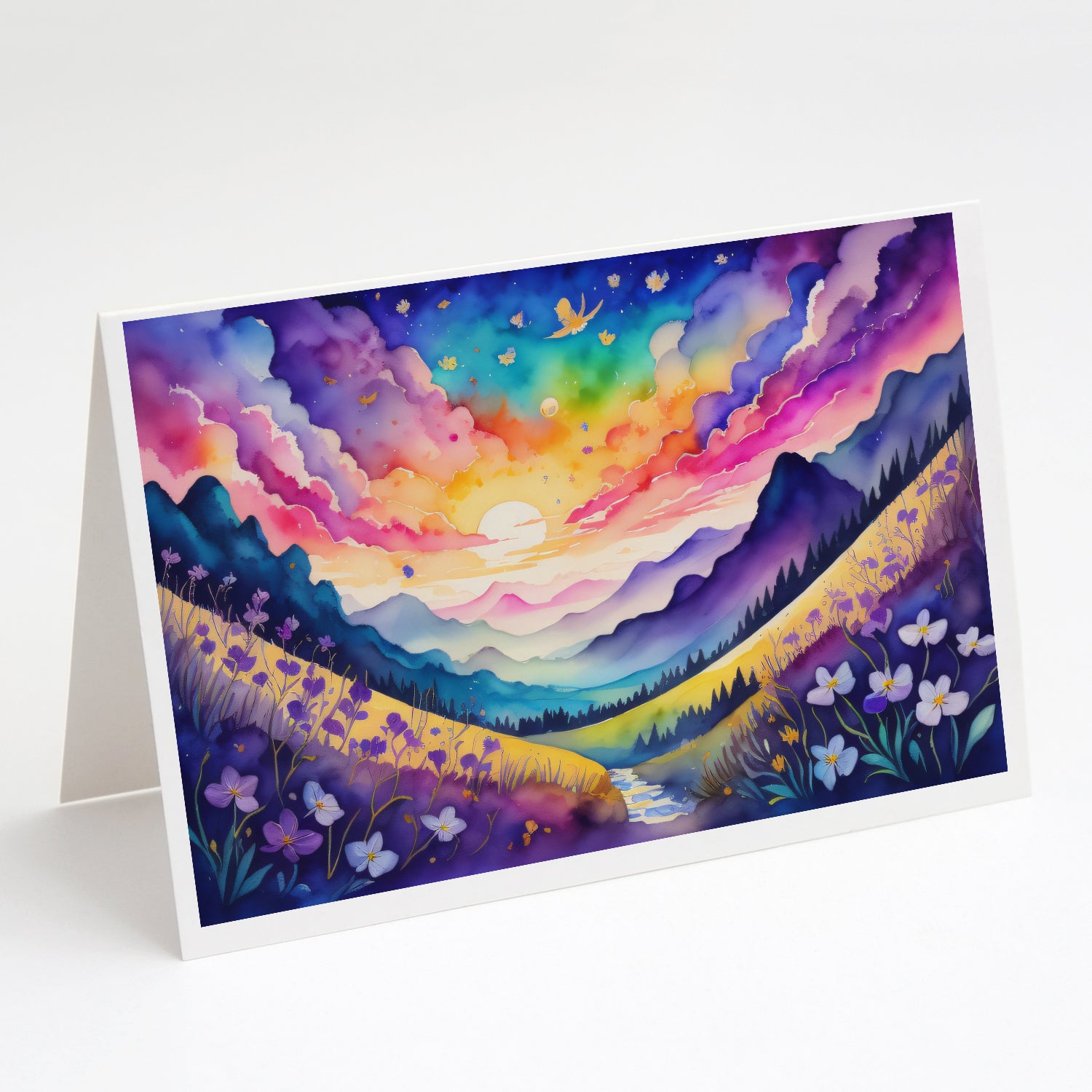 Buy this Violets in Color Greeting Cards Pack of 8