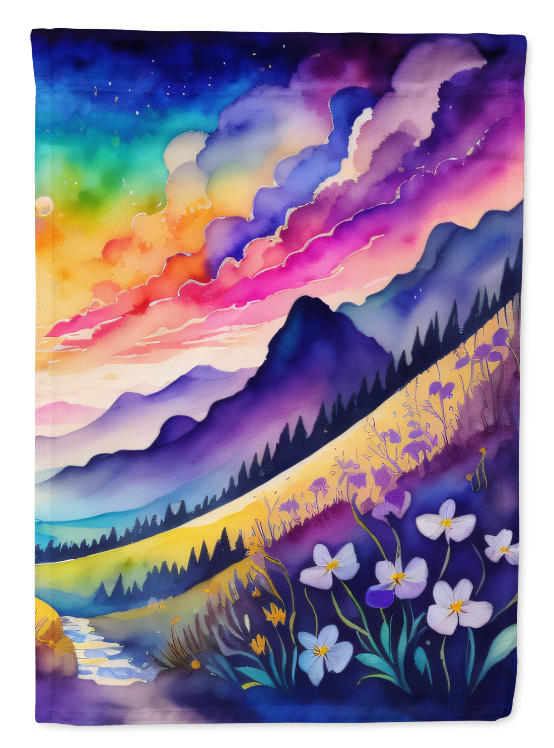 Buy this Violets in Color Garden Flag