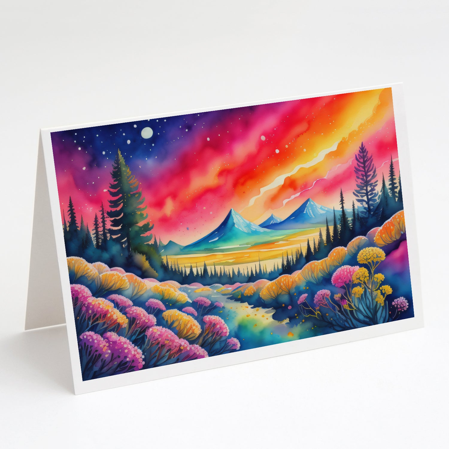 Buy this Yarrow in Color Greeting Cards Pack of 8