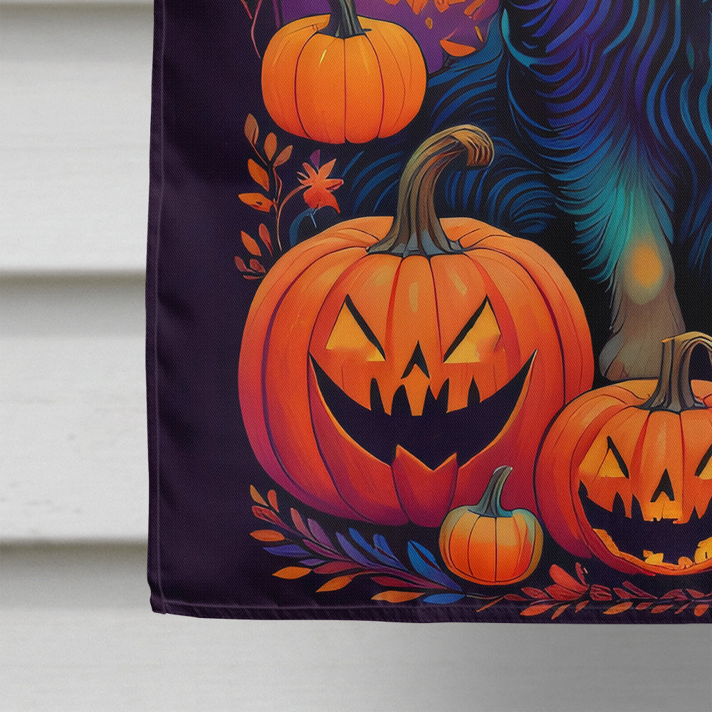 Belgian Sheepdog Witchy Halloween House Flag
