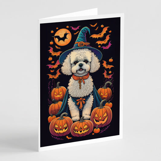 Buy this Bichon Frise Witchy Halloween Greeting Cards Pack of 8