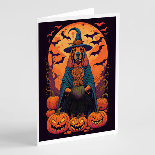 Buy this Bloodhound Witchy Halloween Greeting Cards Pack of 8