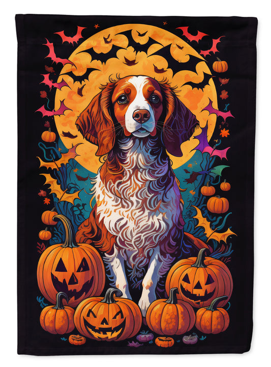 Buy this Brittany Spaniel Witchy Halloween House Flag