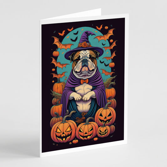 Buy this English Bulldog Witchy Halloween Greeting Cards Pack of 8