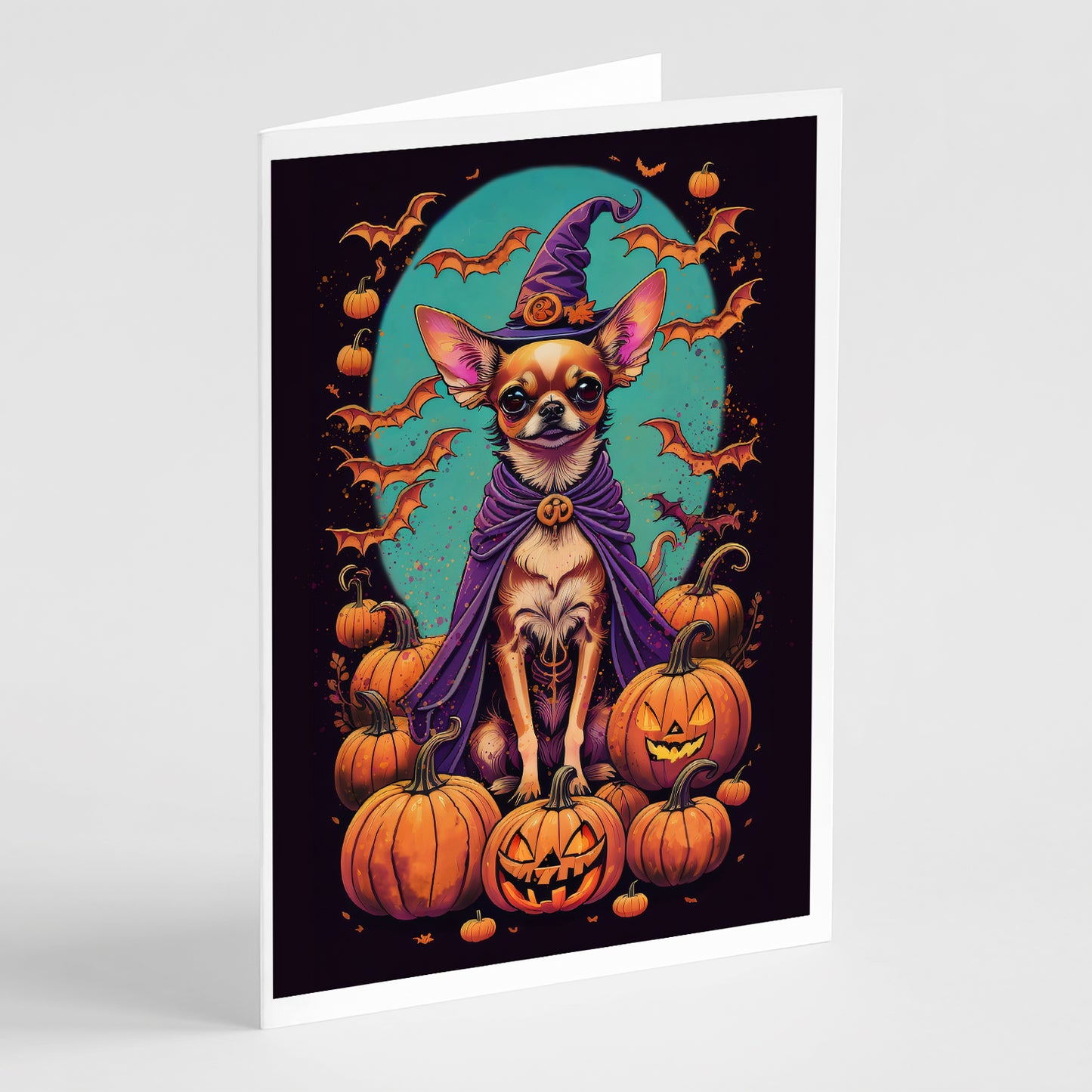 Buy this Chihuahua Witchy Halloween Greeting Cards Pack of 8