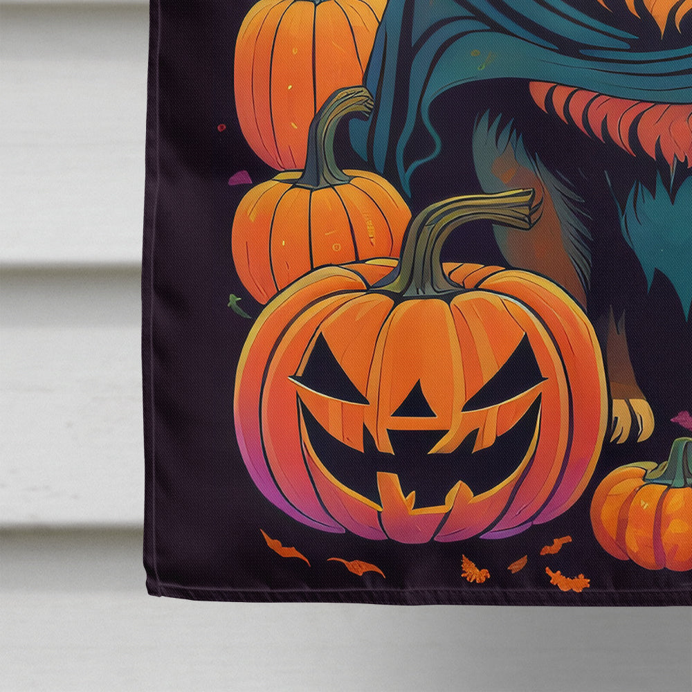 Chow Chow Witchy Halloween House Flag