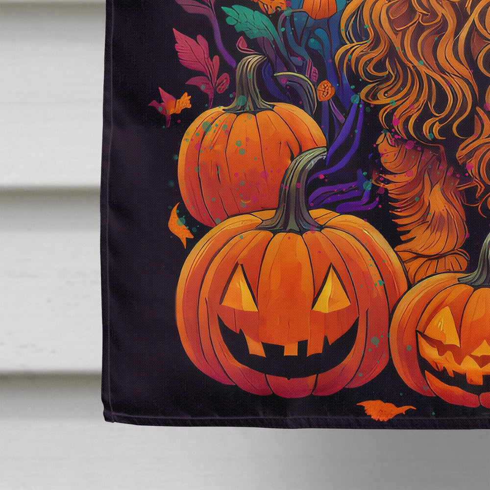 Cocker Spaniel Witchy Halloween House Flag