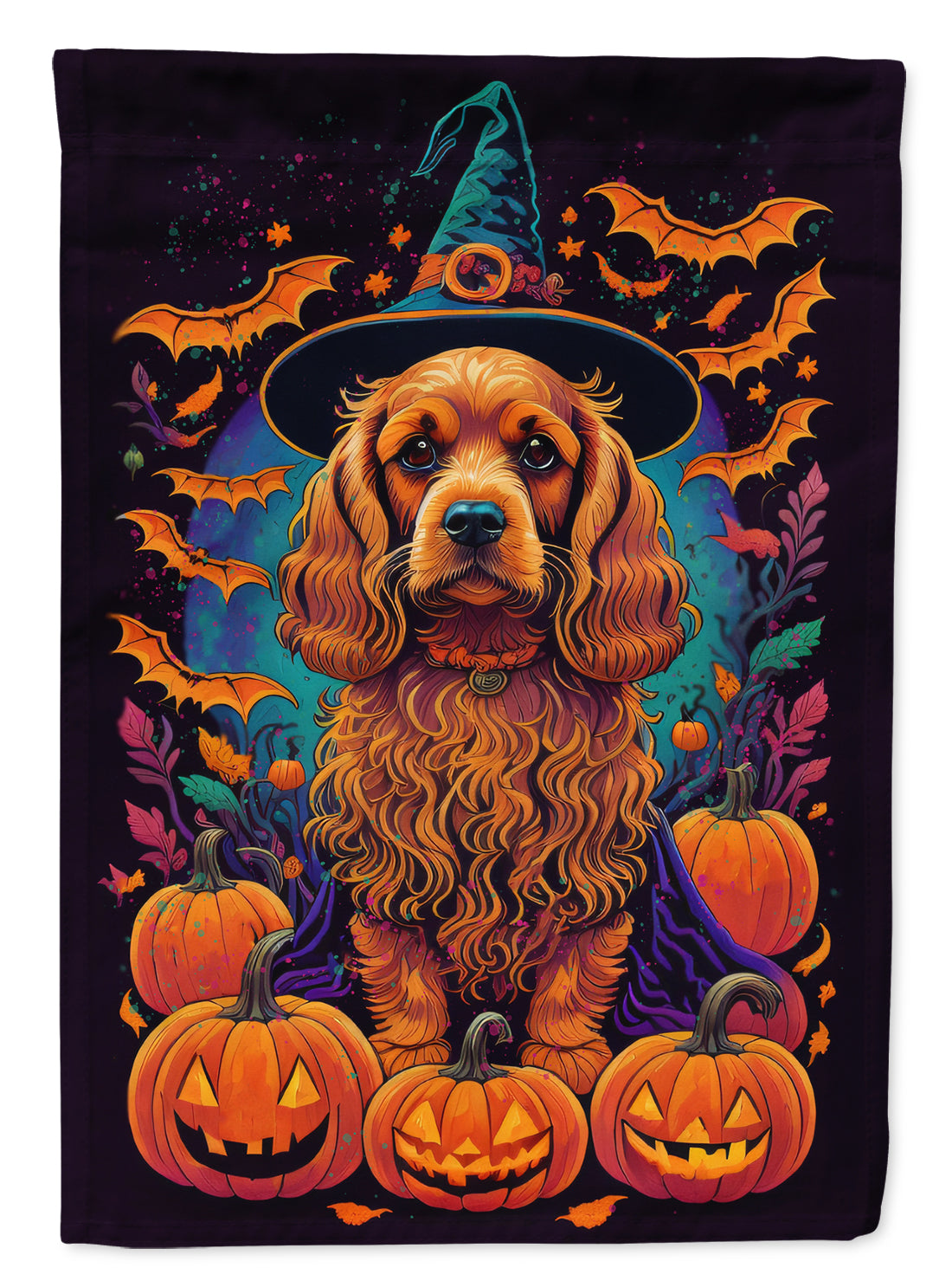 Buy this Cocker Spaniel Witchy Halloween Garden Flag