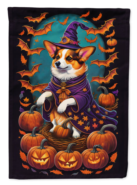 Buy this Corgi Witchy Halloween House Flag