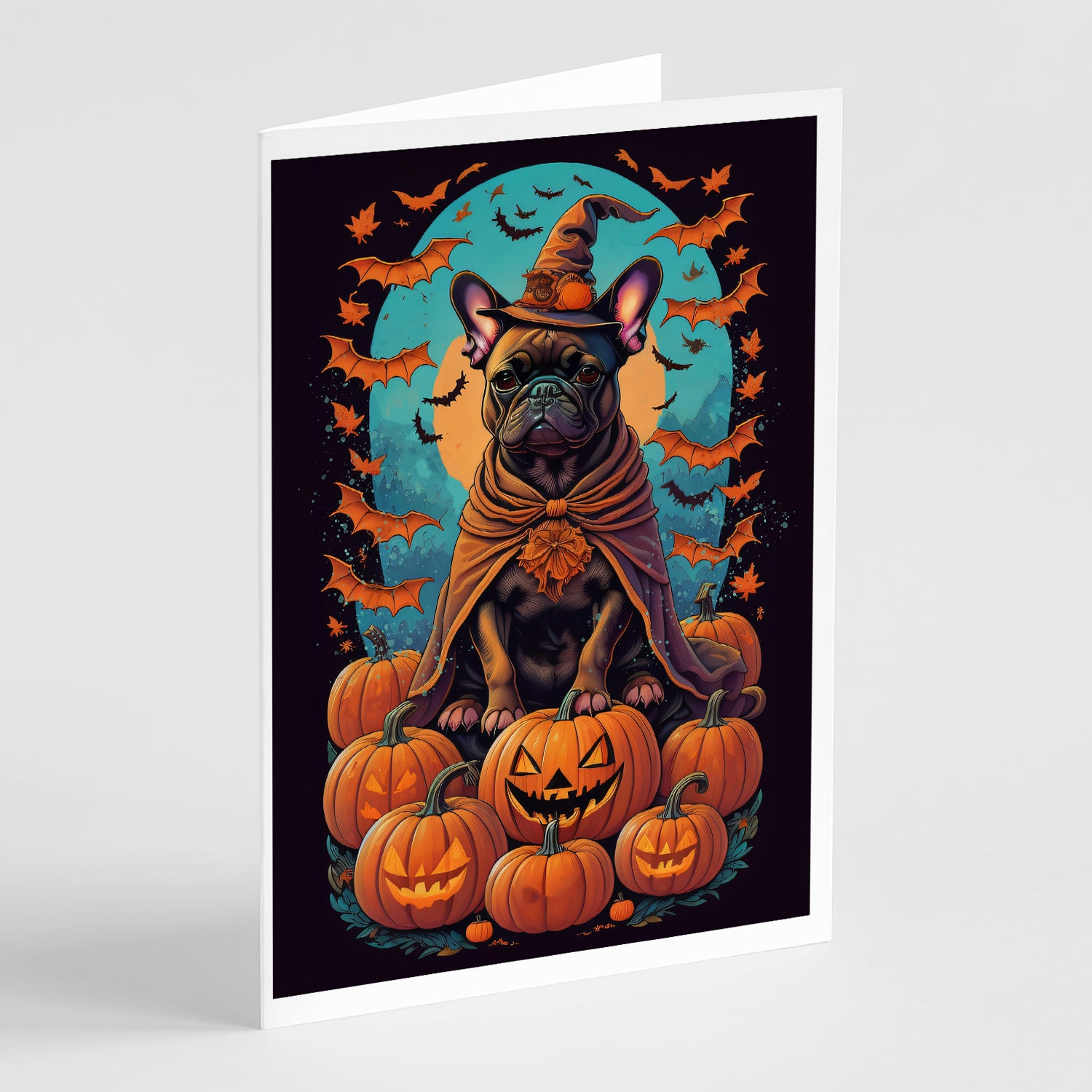 Buy this French Bulldog Witchy Halloween Greeting Cards Pack of 8