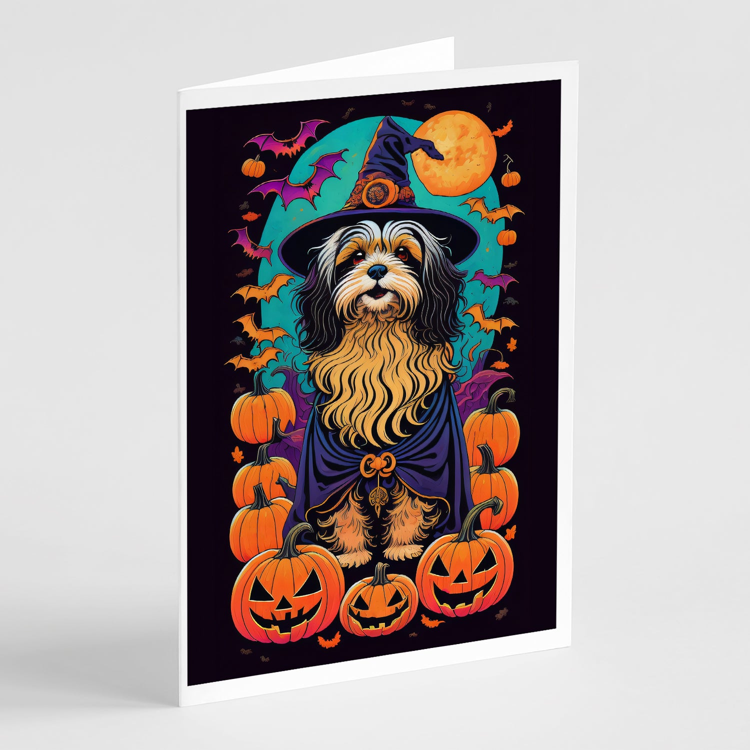 Buy this Havanese Witchy Halloween Greeting Cards Pack of 8