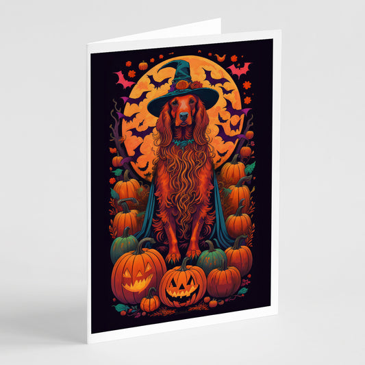 Buy this Irish Setter Witchy Halloween Greeting Cards Pack of 8