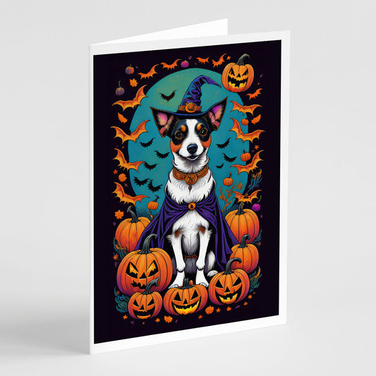 Buy this Jack Russell Terrier Witchy Halloween Greeting Cards Pack of 8