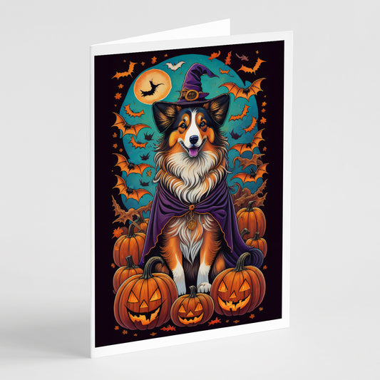 Buy this Sheltie Witchy Halloween Greeting Cards Pack of 8