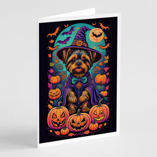 Buy this Yorkie Witchy Halloween Greeting Cards Pack of 8