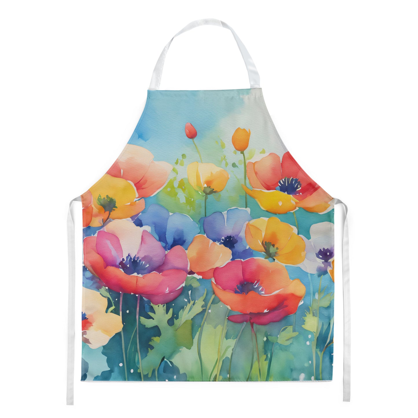 Buy this Anemones in Watercolor Apron