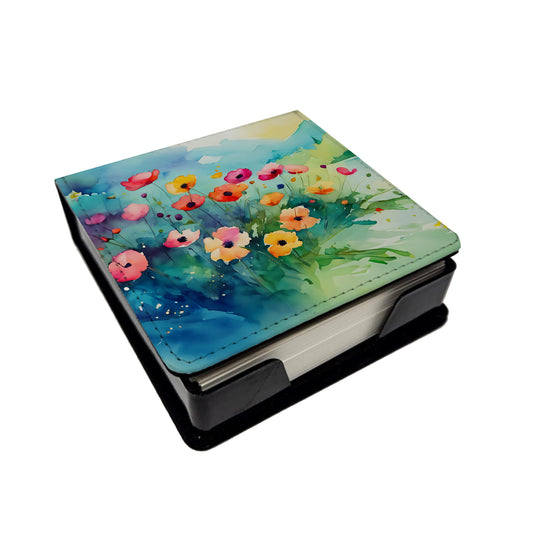 Buy this Anemones in Watercolor PU Leather Note Paper Holder