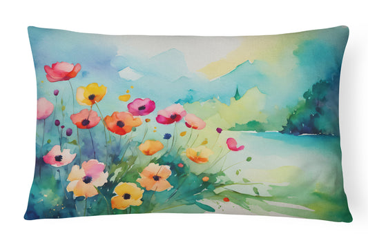 Buy this Anemones in Watercolor Throw Pillow