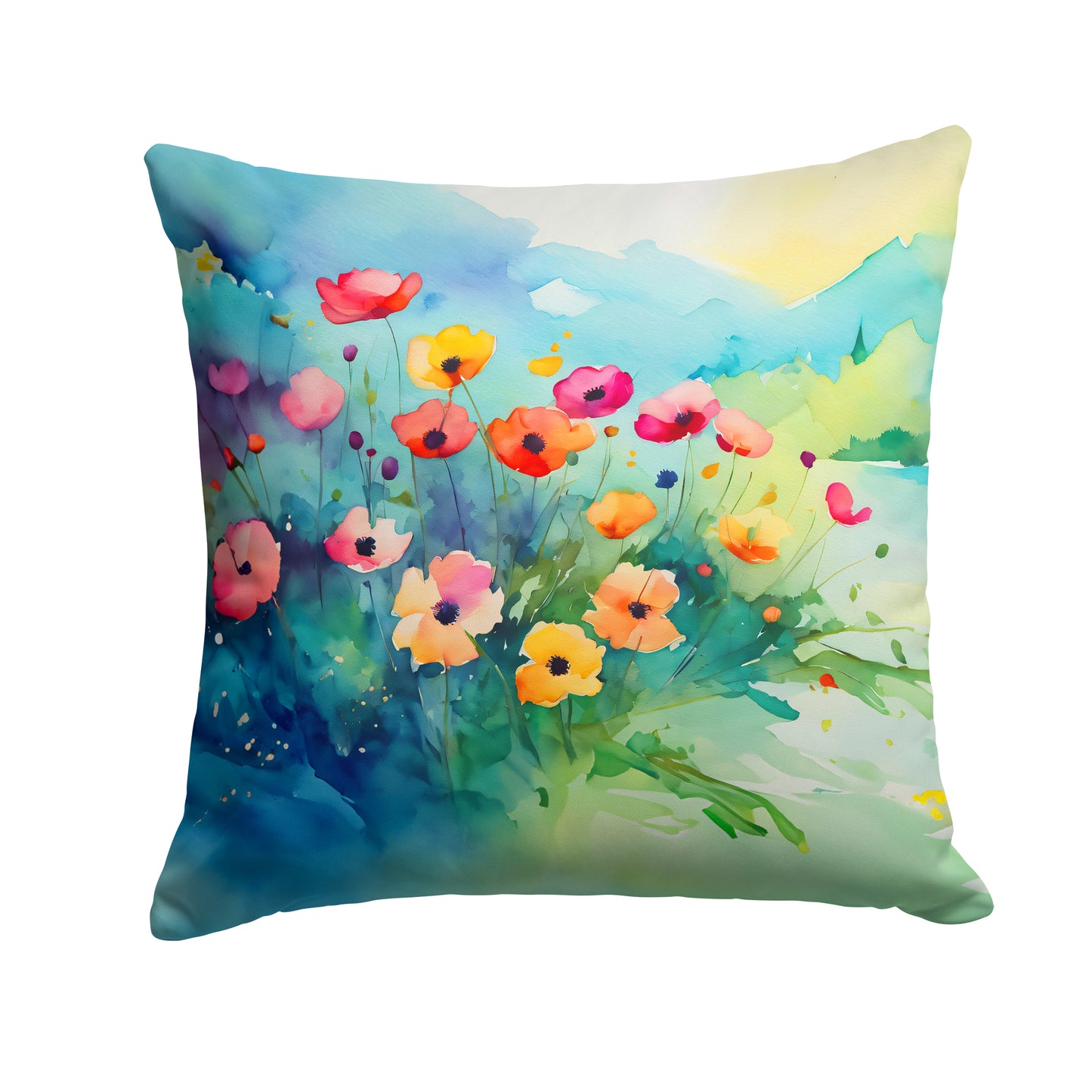 Buy this Anemones in Watercolor Throw Pillow