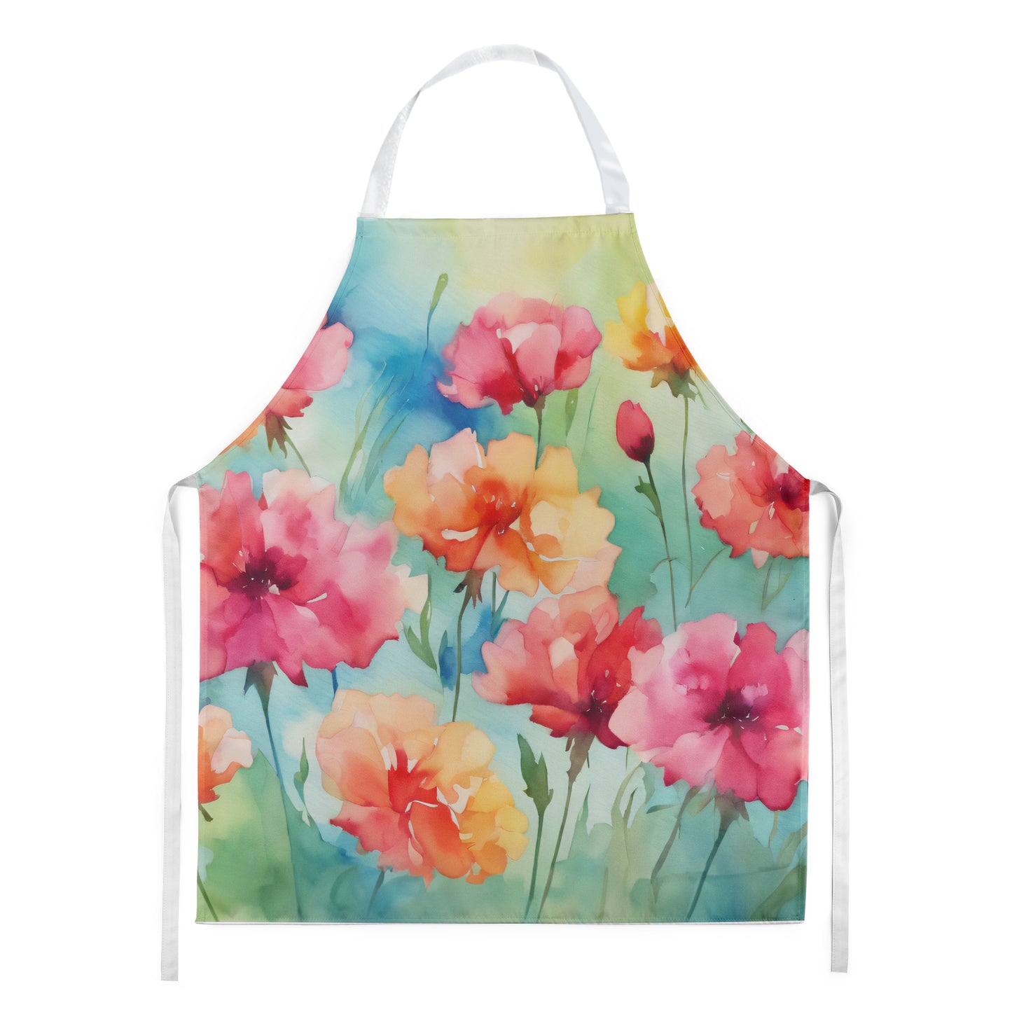 Buy this Carnations in Watercolor Apron