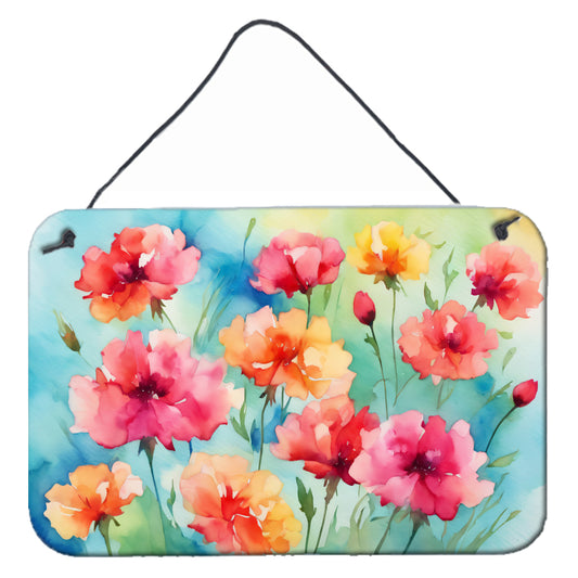 Buy this Carnations in Watercolor Wall or Door Hanging Prints