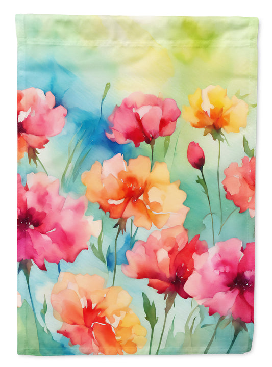 Buy this Carnations in Watercolor Garden Flag