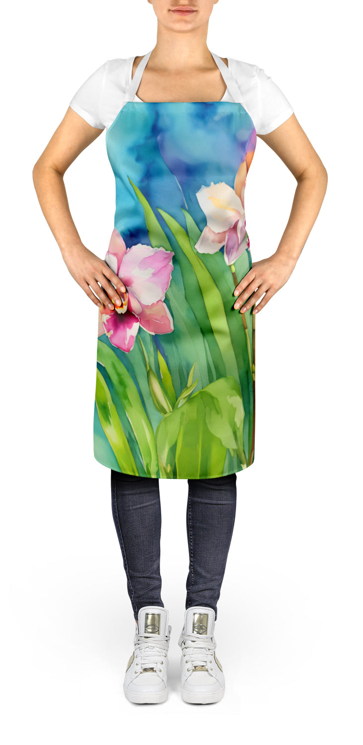 Orchids in Watercolor Apron