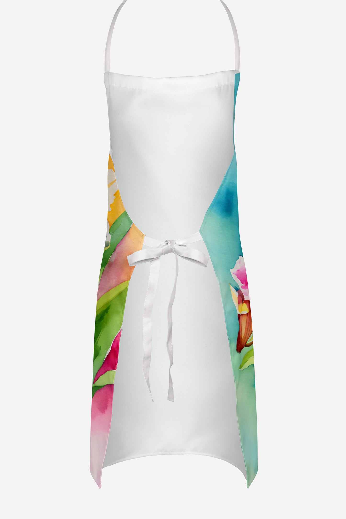 Orchids in Watercolor Apron