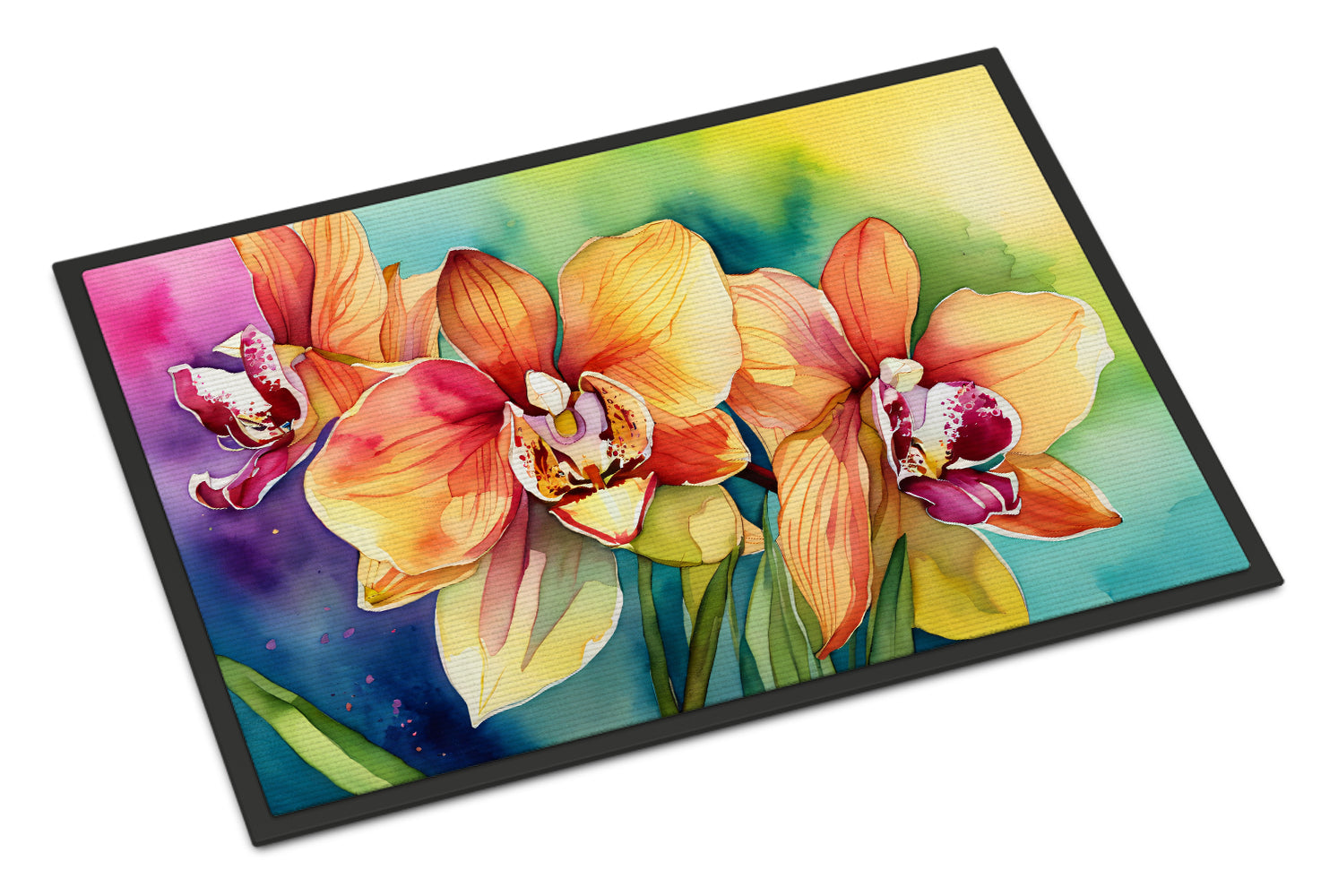 Buy this Orchids in Watercolor Doormat