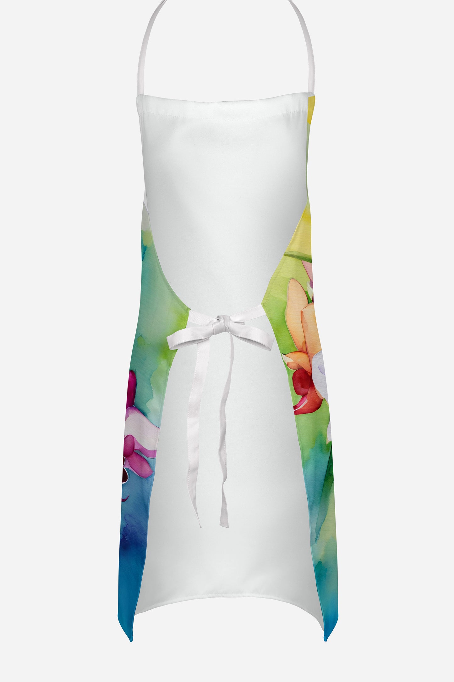 Orchids in Watercolor Apron