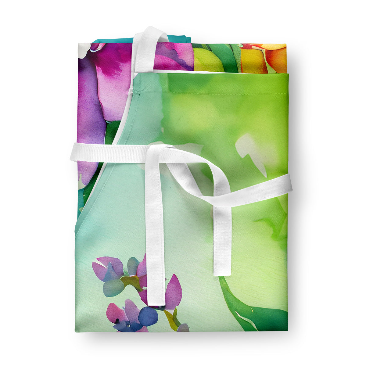 Orchids in Watercolor Apron