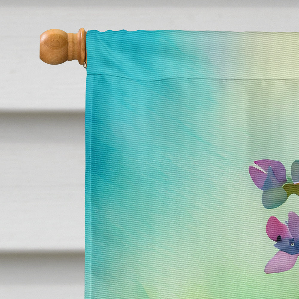 Orchids in Watercolor House Flag